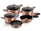 Sada nádobí s mramorovým povrchem 10 ks Rosegold Metallic...