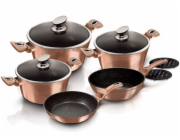 Sada nádobí s mramorovým povrchem 10 ks Rosegold Metallic Line BH-1220