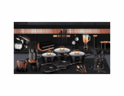 Konvice na espresso 3 šálky Black Rose Collection BH-8560
