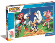 Clementoni - Puzzle 104 maxi Sonic