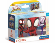 Clementoni - Obrázkové kostky - Spidey a jeho úžasní přátelé 6 kostek