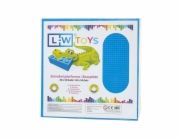 L-W Toys Velká podložka na stavění 50x50 bodů modrá