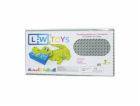 L-W Toys Podložka na stavění - JUNIOR 16x32 bodů šedá