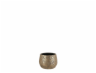 Hrnec Mica Clemente 1055434, keramika, H 16,5 cm, zlatý