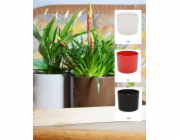 Ceram hrnec DOMOLETTI WALEC STRUCUTR, O32 cm, mat. Černá
