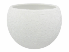 Hrnec Domoletti Lizard, keramický, O 17 cm, bílý