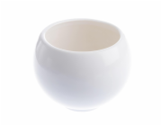 Květináč Burbulas 5001, keramika, V 22 cm, bílý