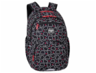 Školní batoh CoolPack Bear, bílo/černo/červený