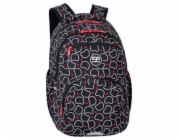 Školní batoh CoolPack Bear, bílo/černo/červený