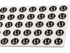 Ergom Samolepící cedule ZS D12 / L1 16 x 11,5 mm (L1E04ZP...