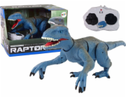 Akční figurka LeanToys Dálkově ovládaný dinosaurus Velociraptor Zvuk řvoucí zvuky Modré