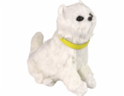 Interaktivní plyšové kotě LeanToys mňouká, hýbe hlavou a ocasem