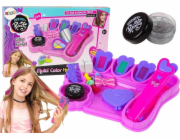 LeanToys Colored Hair Chalk Set barvicí křída + příslušenství