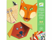 Sada na výrobu papírových figurek Djeco origami zvířat