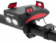 Spokey Světlo na kolo s držákem na smartphone Spokey HOLDI
