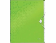 Leitz Folder s gumičkou 12 oddílů A4 200k zelená 46340054 LEITZ WOW