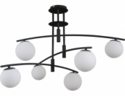 Závěsná lampa Italux Moderní závěsná LED lampa Ready černá Italux Senai globes PND-31322-6A-SB