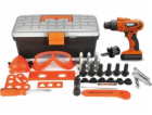 LeanToys DIY Kit Box na nářadí Bateriová vrtačka
