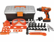 LeanToys DIY Kit Box na nářadí Bateriová vrtačka