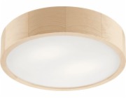 Lamkur stropní svítidlo, dřevěné borovicové LED stropní svítidlo, 2-světelné kulaté, 38 cm
