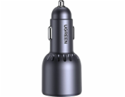 UGREEN 75W 3-Port Fast Car Charg gray