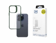 3mk ochranný kryt Satin Armor Case+ Green pro Apple iPhone 15 Pro