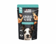 PAN MIESKO Kousky v omáčce Vepřové maso s divočákem - velmi chutná smetana pro psy - 150g