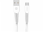Swissten datový kabel usb / micro usb 1,0 m bílý