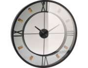 Nástěnné hodiny kovové černá 57 cm KO-HZ1303700