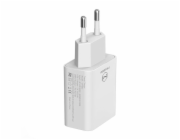 Duální USB nabíječka Mcdodo CH-6720 (EU) Lightning 1m Cestovní sada (bílá)