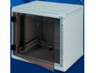 Rack Triton 19" jednodílný 12U/500mm prosklené dveře, šedý