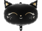Party Deco fóliový balónek Kitty Black 48x36cm