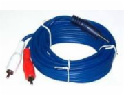 Jack kabel 3,5 mm - RCA (Cinch) x2 1,8 m modrý (KPO2749-1,8)
