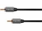 Kruger&Matz RCA (Cinch) - RCA (Cinch) kabel 1,8 m šedý (K...