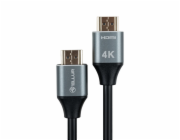 Tellur High Speed HDMI 2.0 kabel, 4K 18Gbps plug-plug Ethernet pozlacený 5m černý