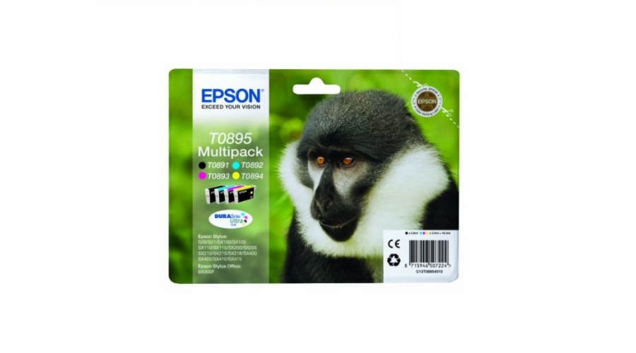 Epson C13T0895 - originální - Epson MultiPa. CMYK DURABrite Ultra (T0895) retail