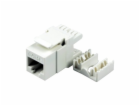 XtendLan Keystone jack RJ45, narážecí, CAT5e UTP, 180°, n...