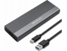 Qoltec 52267 Kryt | Disk SSD M.2 | SATA | NGFF| USB-C | S...