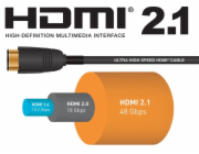 PREMIUMCORD Kabel Ultra HDMI 2.1 High Speed + Ethernet kabel 8K@60Hz, zlacené konektory, 5m