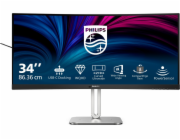Philips MT VA LED 34" 34B2U5600C/00 - VA panel, 3440x1440, 2xHDMI, DP, USB-C, RJ45, USB 3.2, repro, nast vysky, zakriven