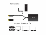 Club3D Adaptér aktivní Mini DisplayPort 1.2 na Dual Link DVI-D Active Adapter, pouze HDCP, 4k30Hz, 60cm