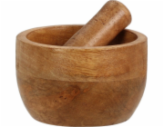 Hmoždíř s tloučkem mangové dřevo 10 x 10 x 6 cm KO-A55500230