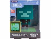 Lampa Paladone Minecraft Ikona utopeného Zombie, zelená