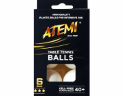 Pingpongové míčky Atemi *** oranžové 6ks.