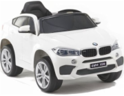 sportovní auto s baterií X6 bílá kůže, EVA