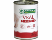 NATURE S OCHRANA Puppy Telecí - mokré krmivo pro štěňata - 400 g