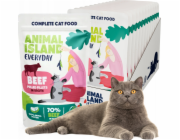 ANIMAL ISLAND Everyday Beef fillets in broth Box - mokré krmivo pro kočky - 12 x 85g