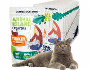 ANIMAL ISLAND Everyday Turkey fillets in broth Box - mokré krmivo pro kočky - 12 x 85g