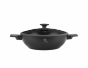 Pánev WOK s titanovým povrchem a poklicí 30 cm Antracit Collection BH-8125