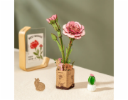 RoboTime 3D dřevěná skládačka Růžový karafiát